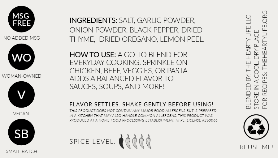 Everyday Blend Spice Jar