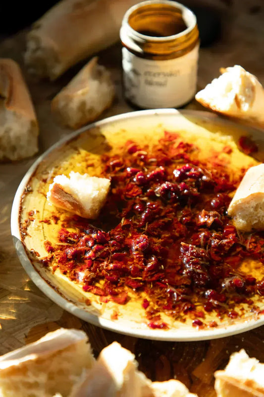 Sun-Dried Tomato and Garlic Bread Dipping Oil