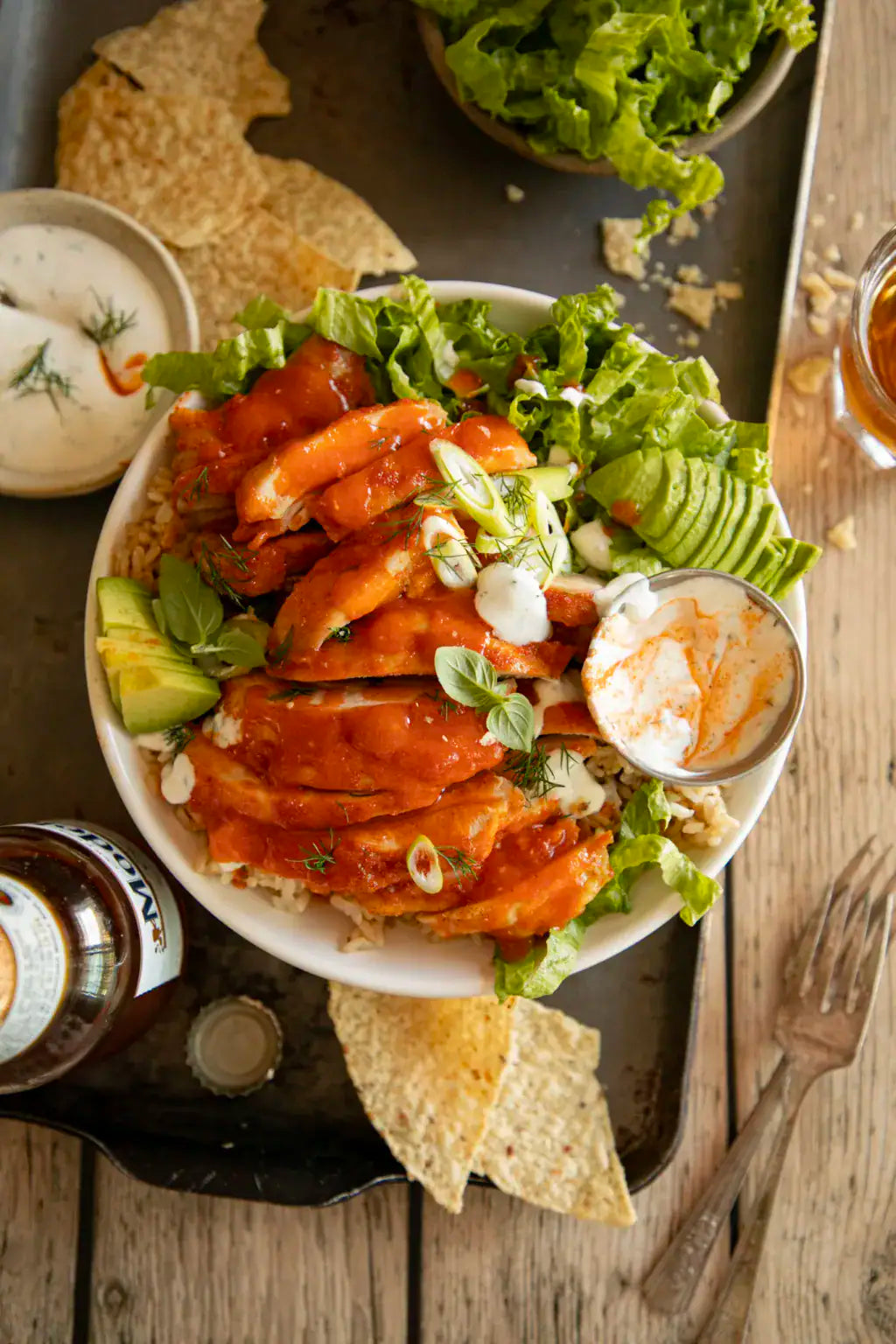 Easy Sheet Pan Baked Buffalo Chicken Thighs