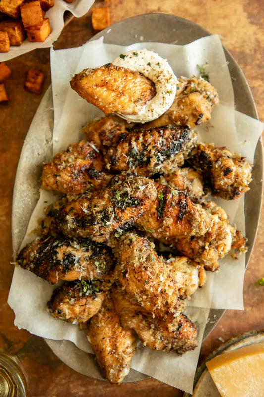Cacio e Pepe Chicken Wings